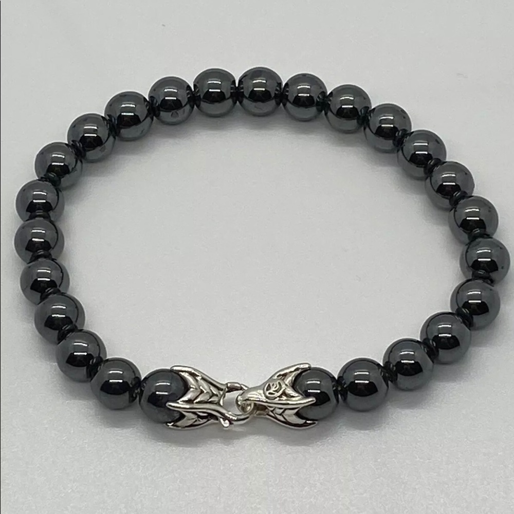 DAVID YURMAN Hematite Men Bracelet Sterl…